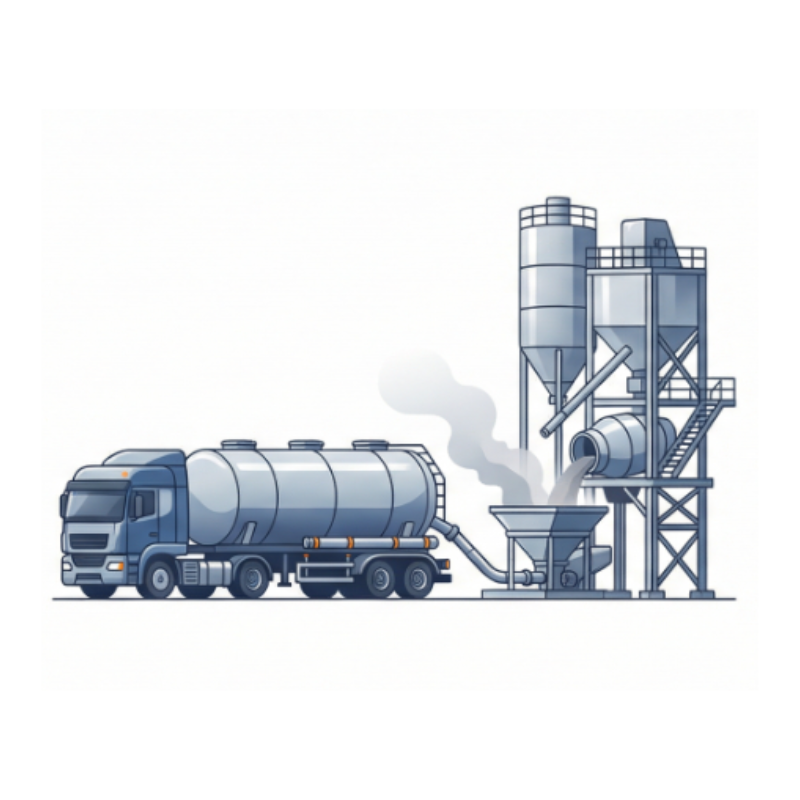 comopressor with batching plant